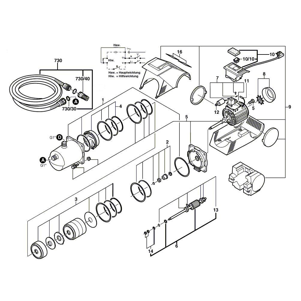 Схема на Насос Bosch AGP 800