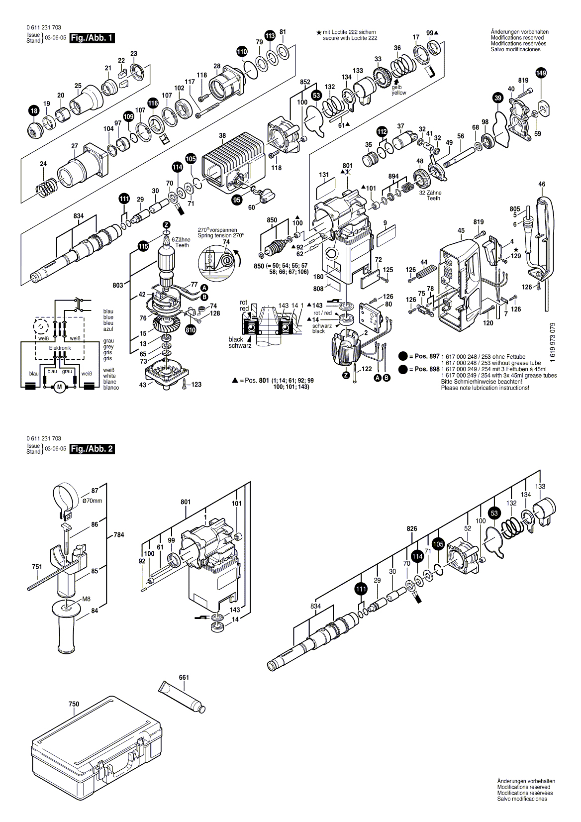 Схема на Перфоратор Bosch GBH 8 DCE (0 611 231 703)