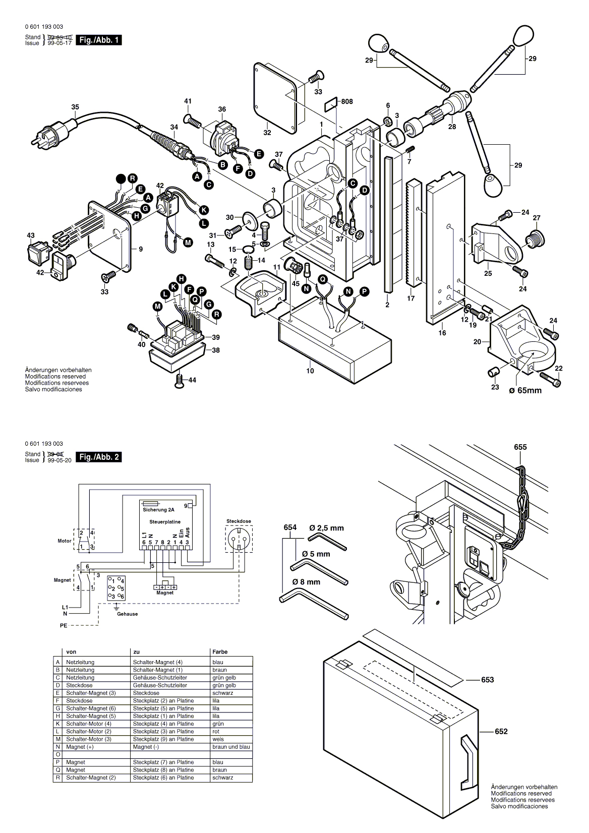 Схема на Сверлильный станок Bosch GBM 32 (0 601 193 042)