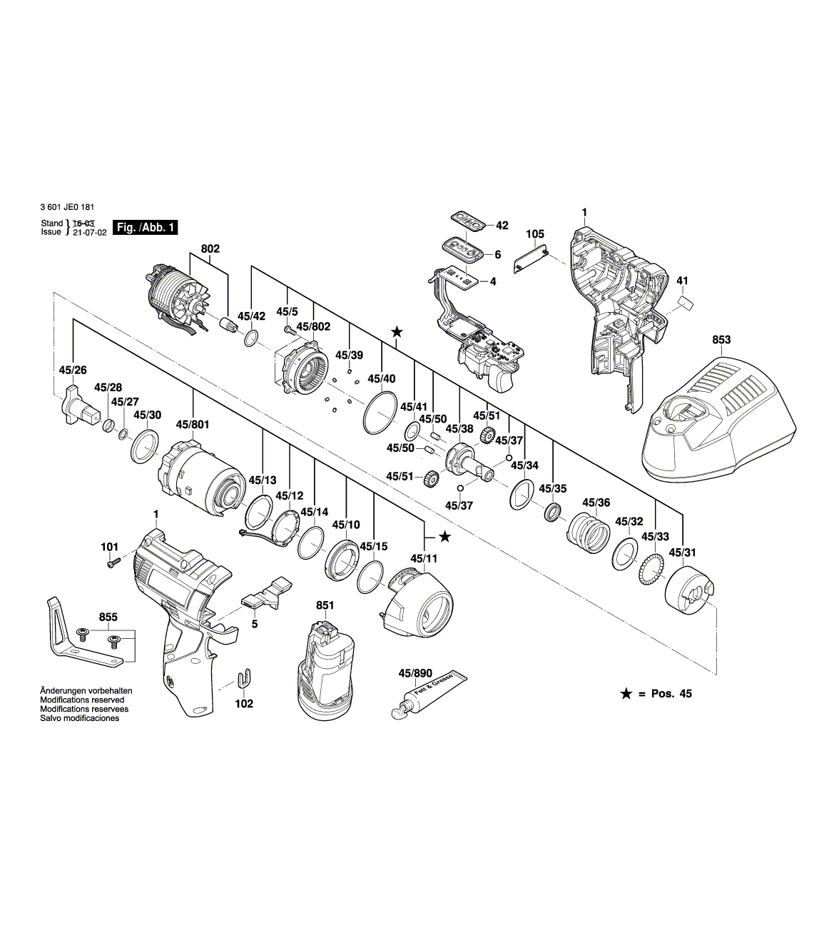 Схема на Гайковерт Bosch GDS 12 V-EC (3 601 JE0 181)