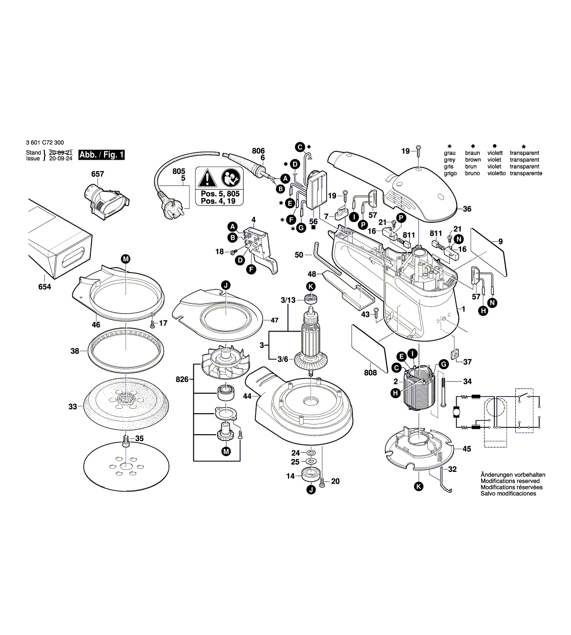 Схема на Шліфмашина Bosch GEX 34-125 (3 601 C72 300)