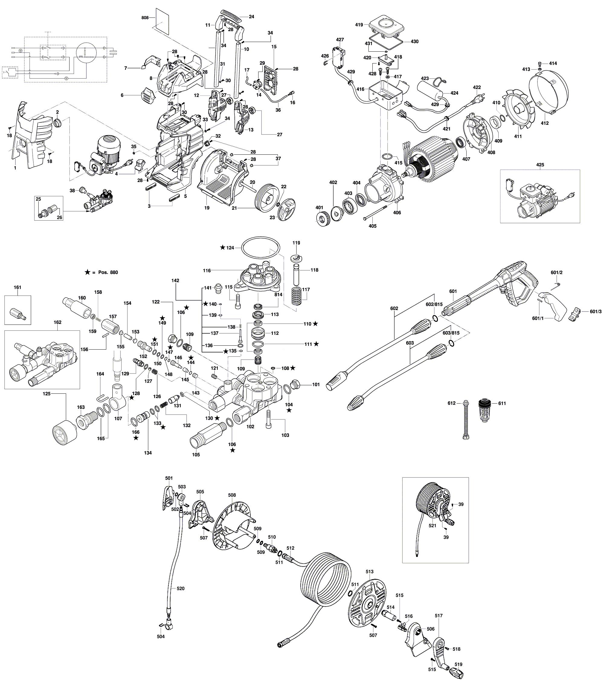 Схема на Мойка высокого давления Bosch GHP 5-75 X (3 600 J10 800)