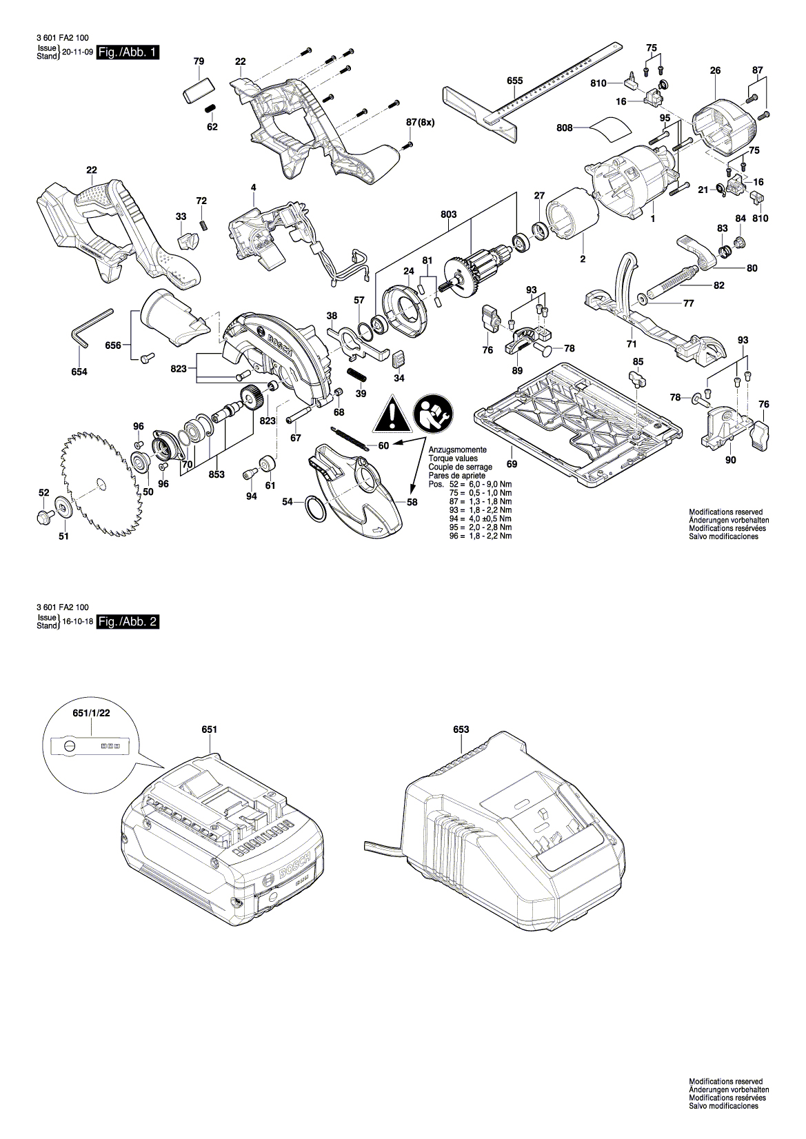 Схема на Пилка Bosch GKS 18V-57 G (3 601 FA2 100)