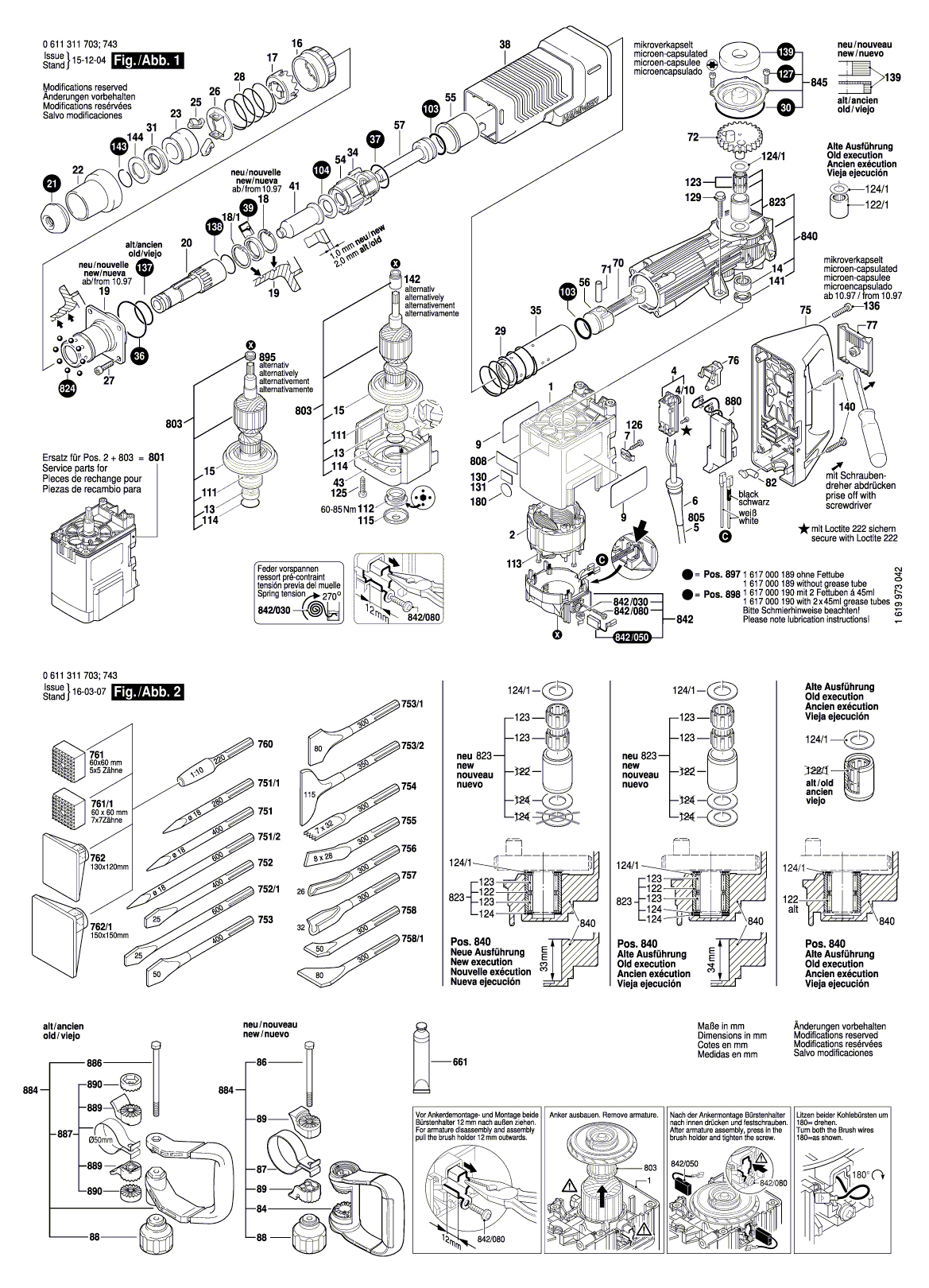 Схема на Отбойный молоток Bosch GSH 10 C (0 611 311 703)