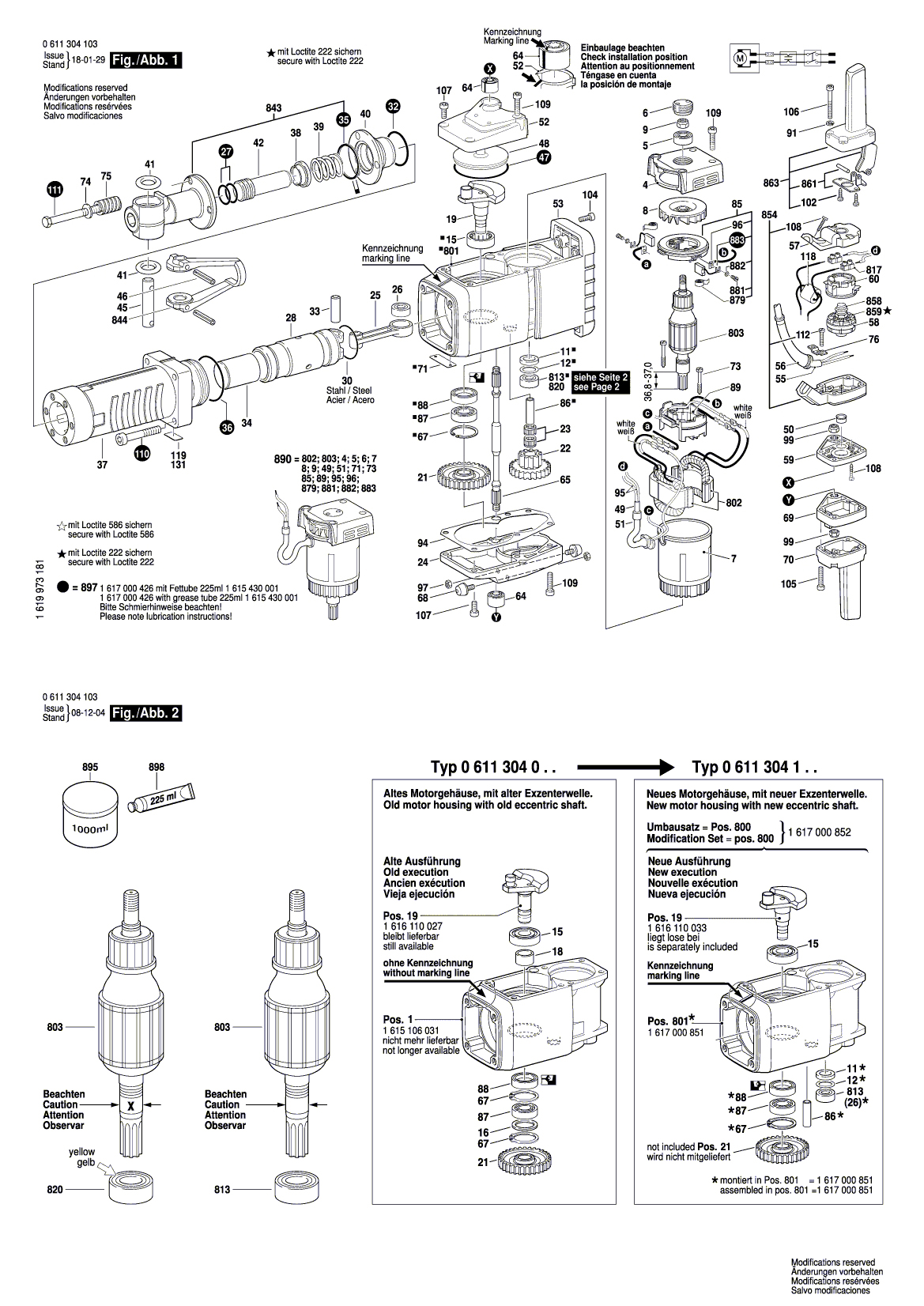 Схема на Відбійний молоток Bosch GSH 27 (0 611 304 103)