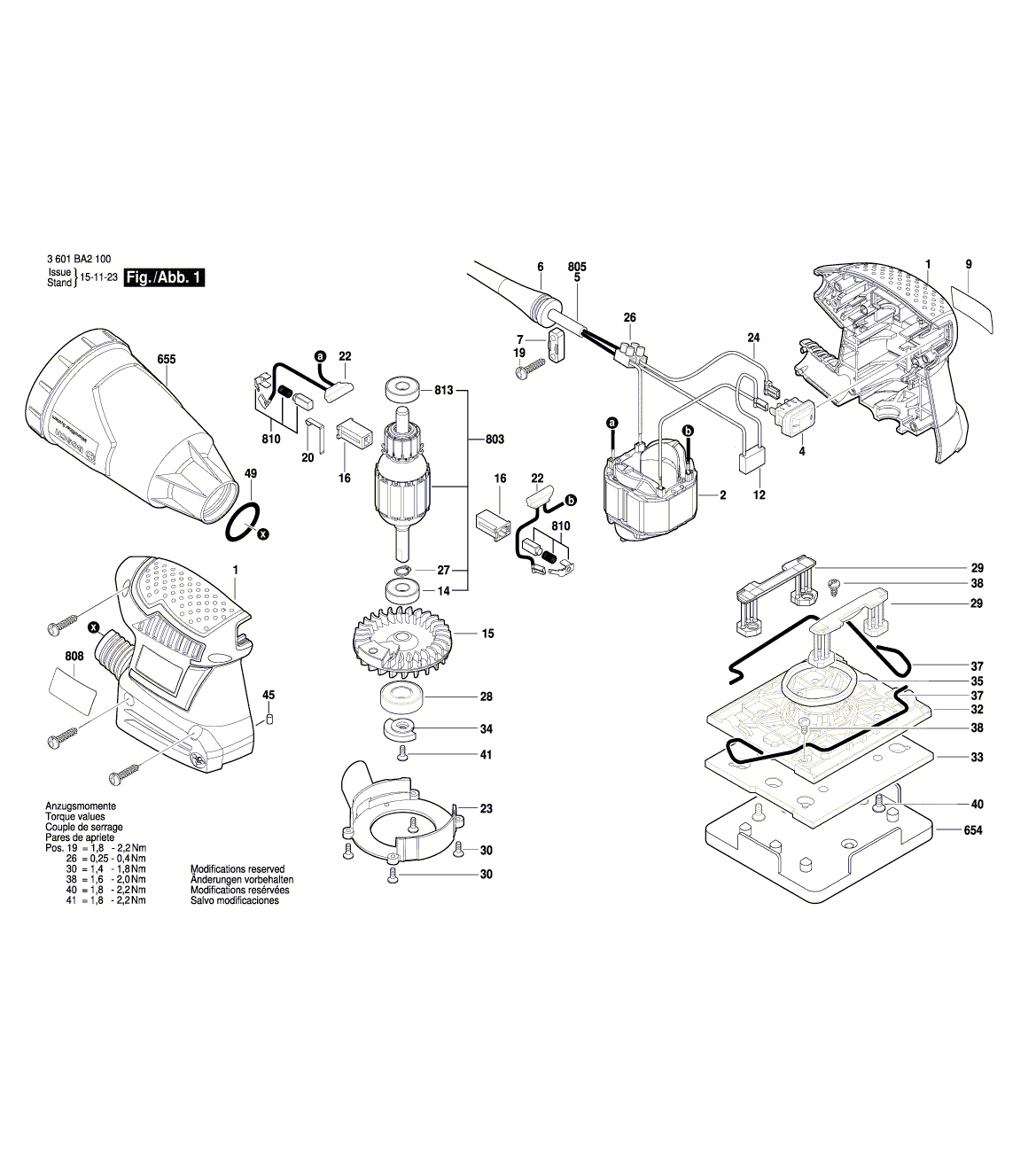 Схема на Шлифмашина Bosch GSS 140-1 A (3 601 BA2 100)