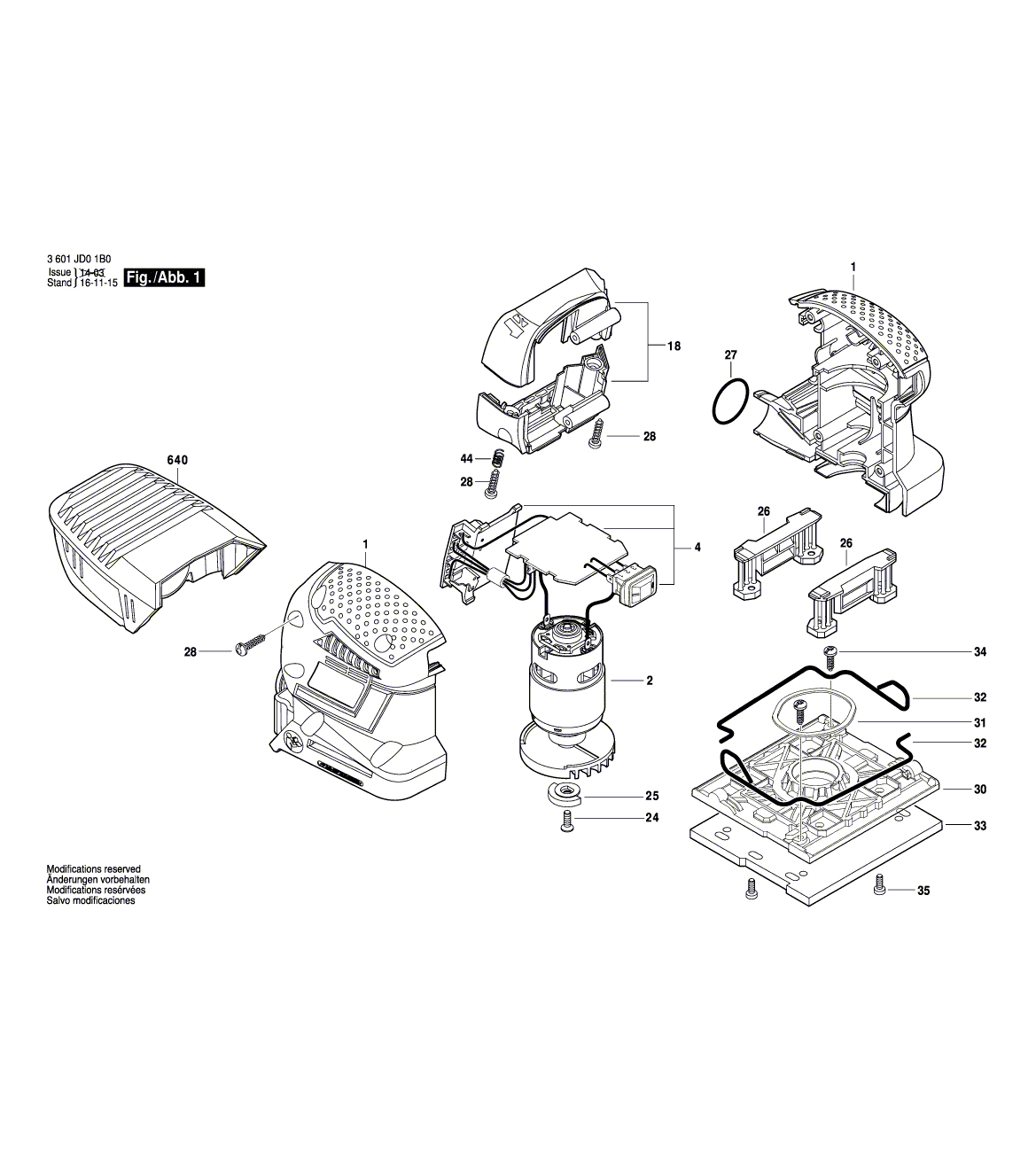 Схема на Шлифмашина Bosch GSS 14,4 V-LI (3 601 JD0 140)