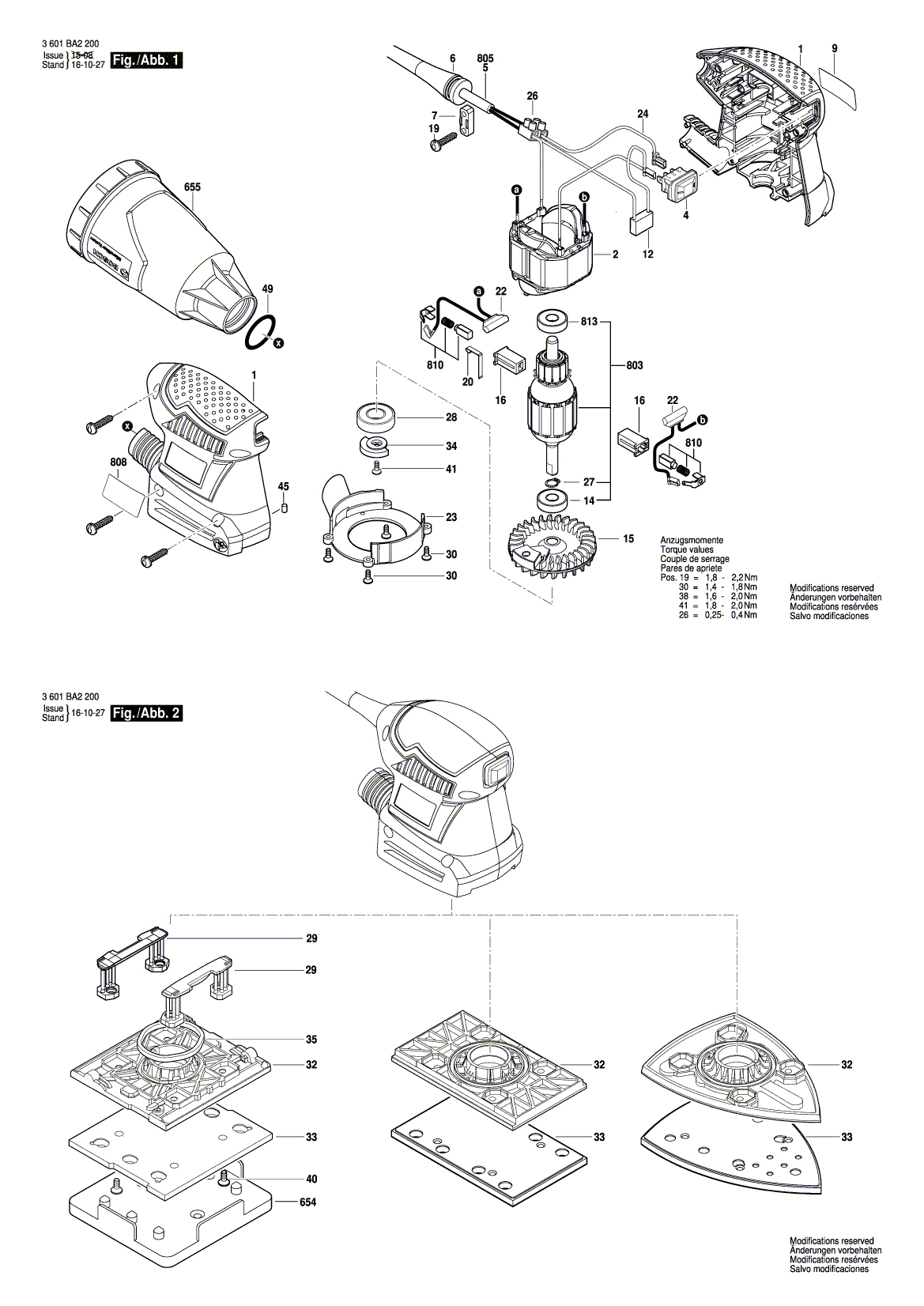 Схема на Шлифмашина Bosch GSS 160-1 A (3 601 BA2 200)