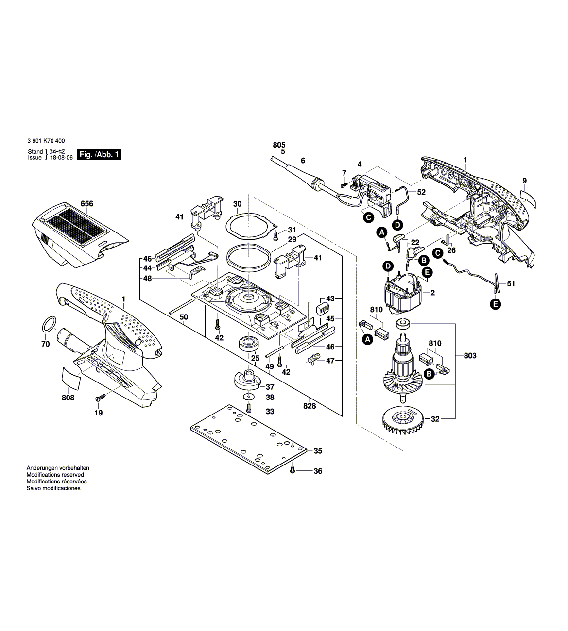 Схема на Шліфмашина Bosch GSS 23 A (3 601 K70 400)