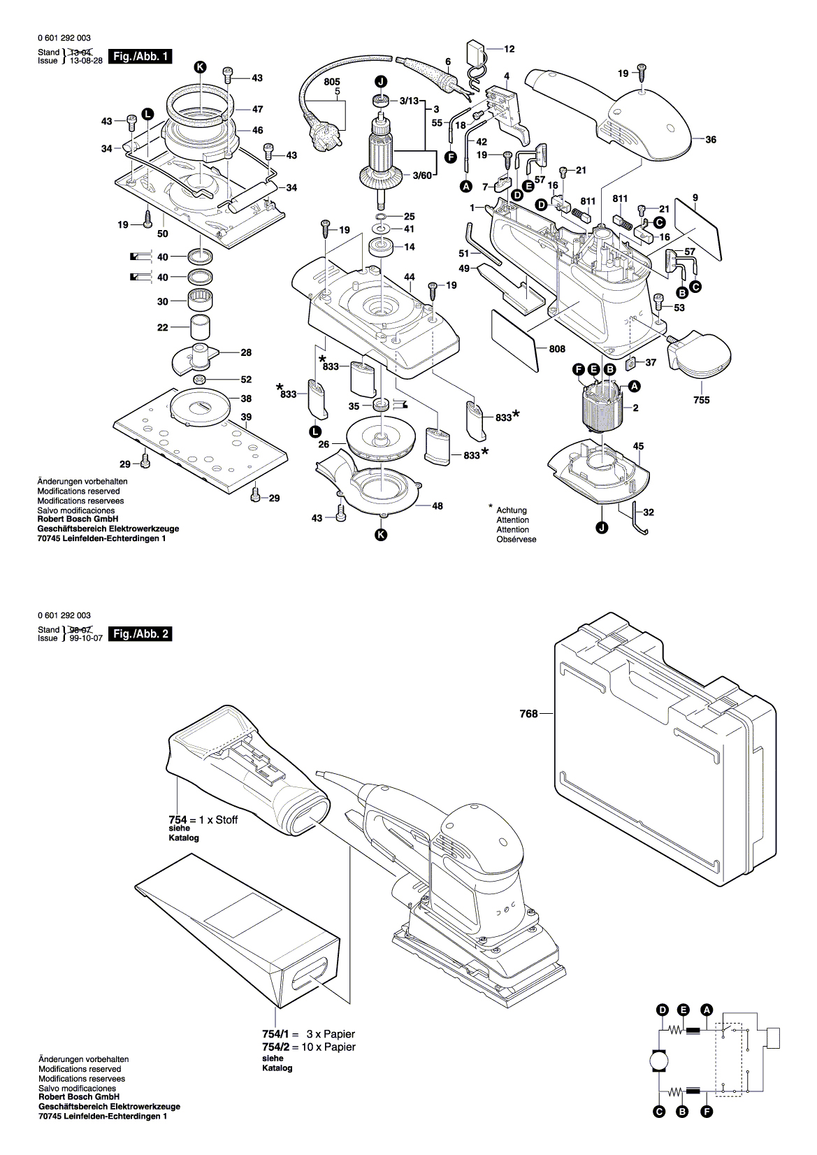 Схема на Шлифмашина Bosch GSS 230 A (0 601 292 003)