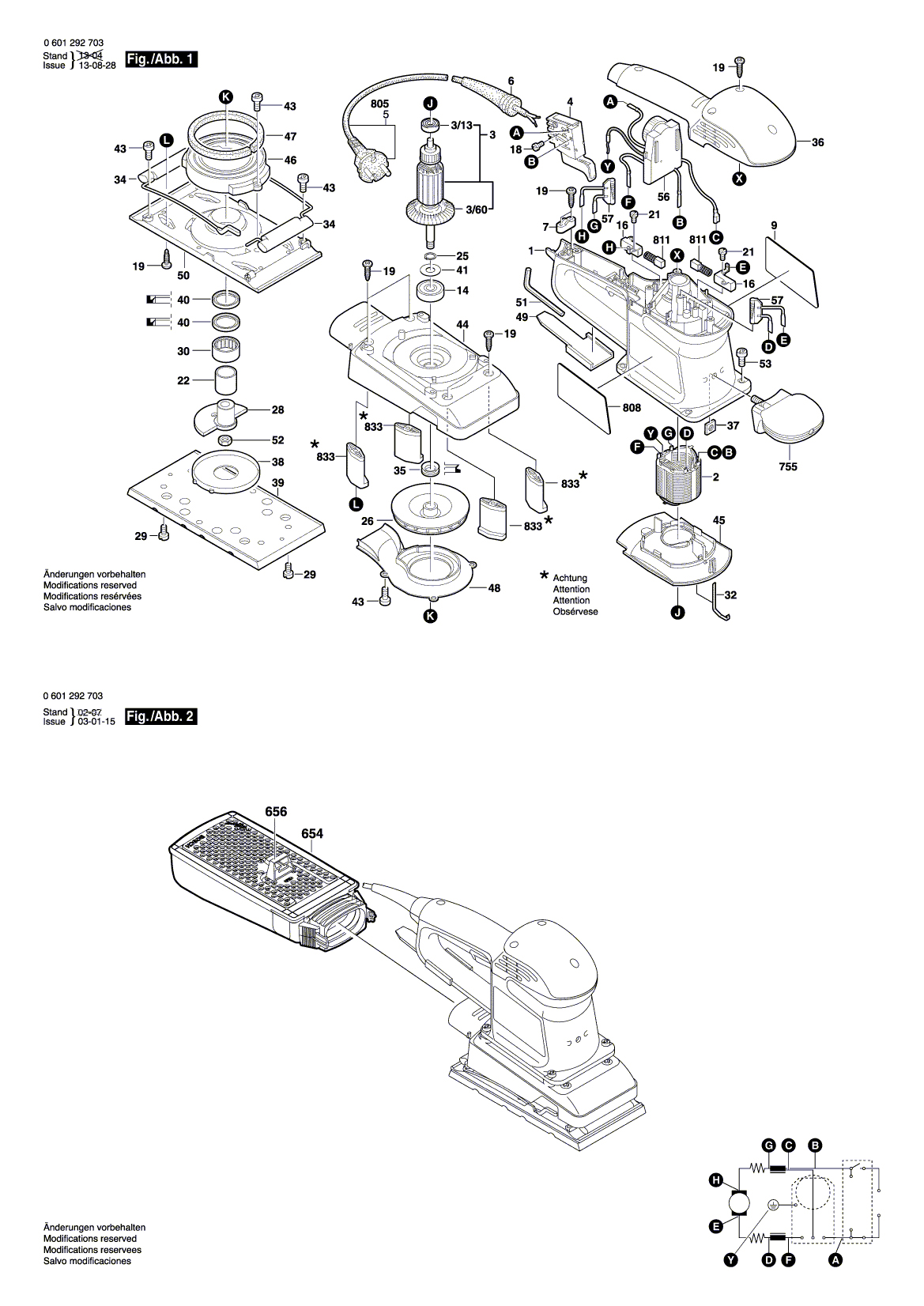 Схема на Шлифмашина Bosch GSS 230 AE (0 601 292 703)