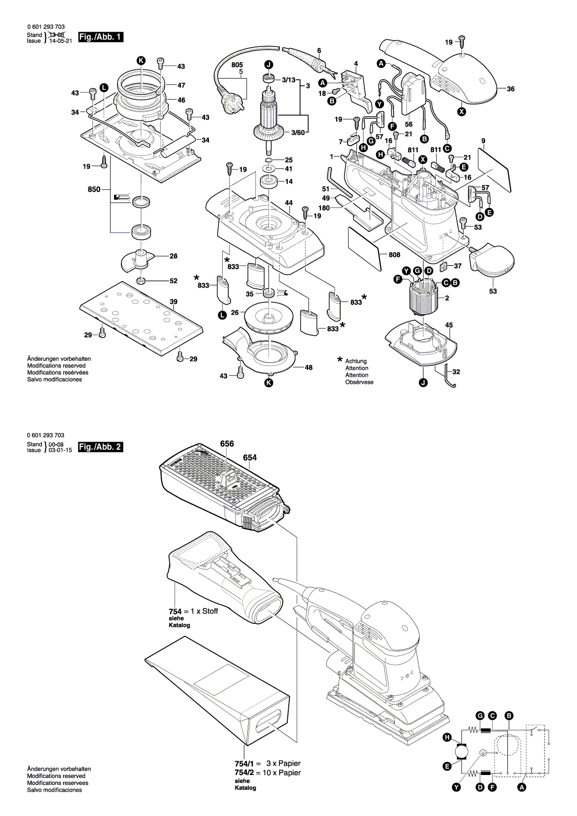 Схема на Шлифмашина Bosch GSS 280 AE (0 601 293 703)