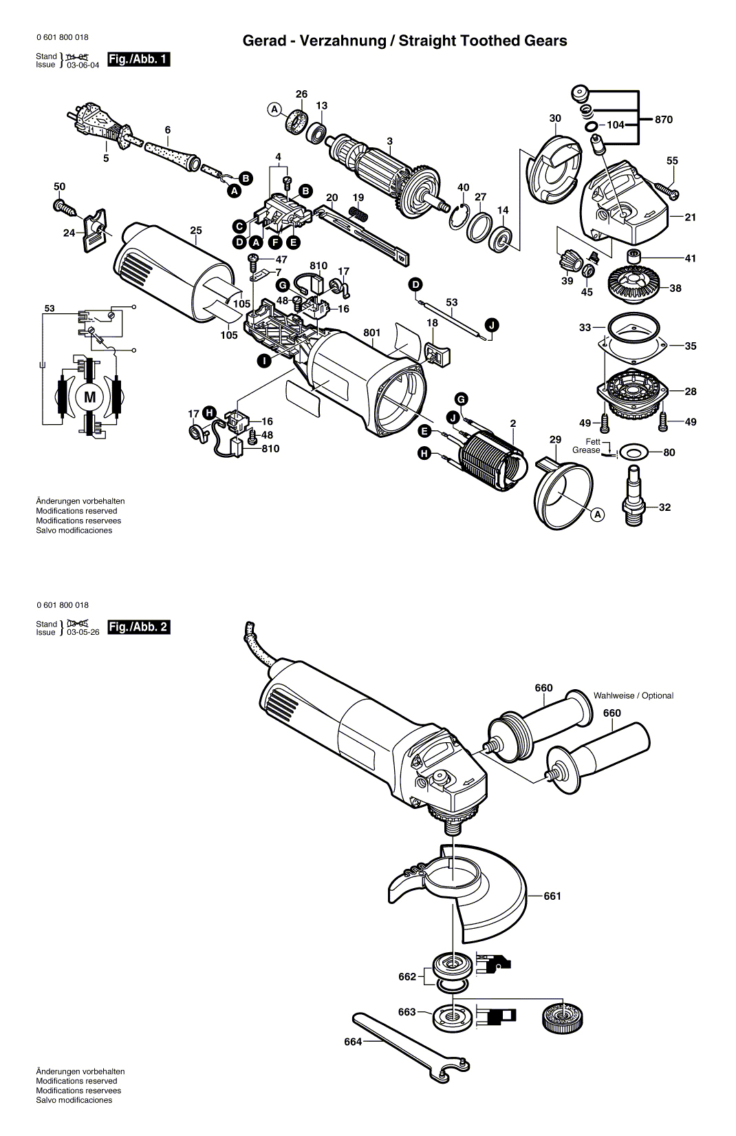 Схема на Угловая шлифмашина Bosch GWS 7-115 (0 601 800 012)