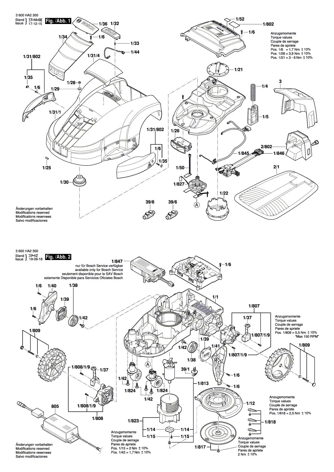 Схема на Газонокосилка Bosch Indego 13C (3 600 HA2 303)