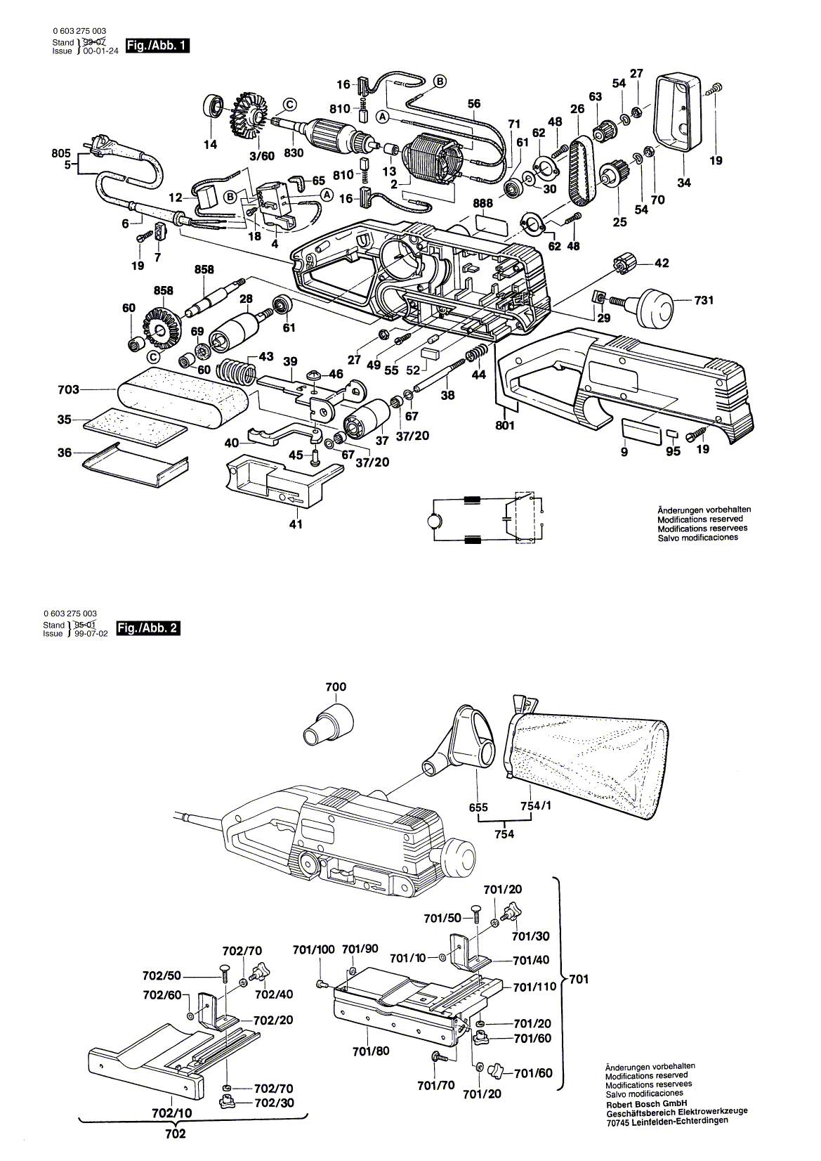 Схема на Шлифмашина Bosch PBS 60 (0 603 275 003)