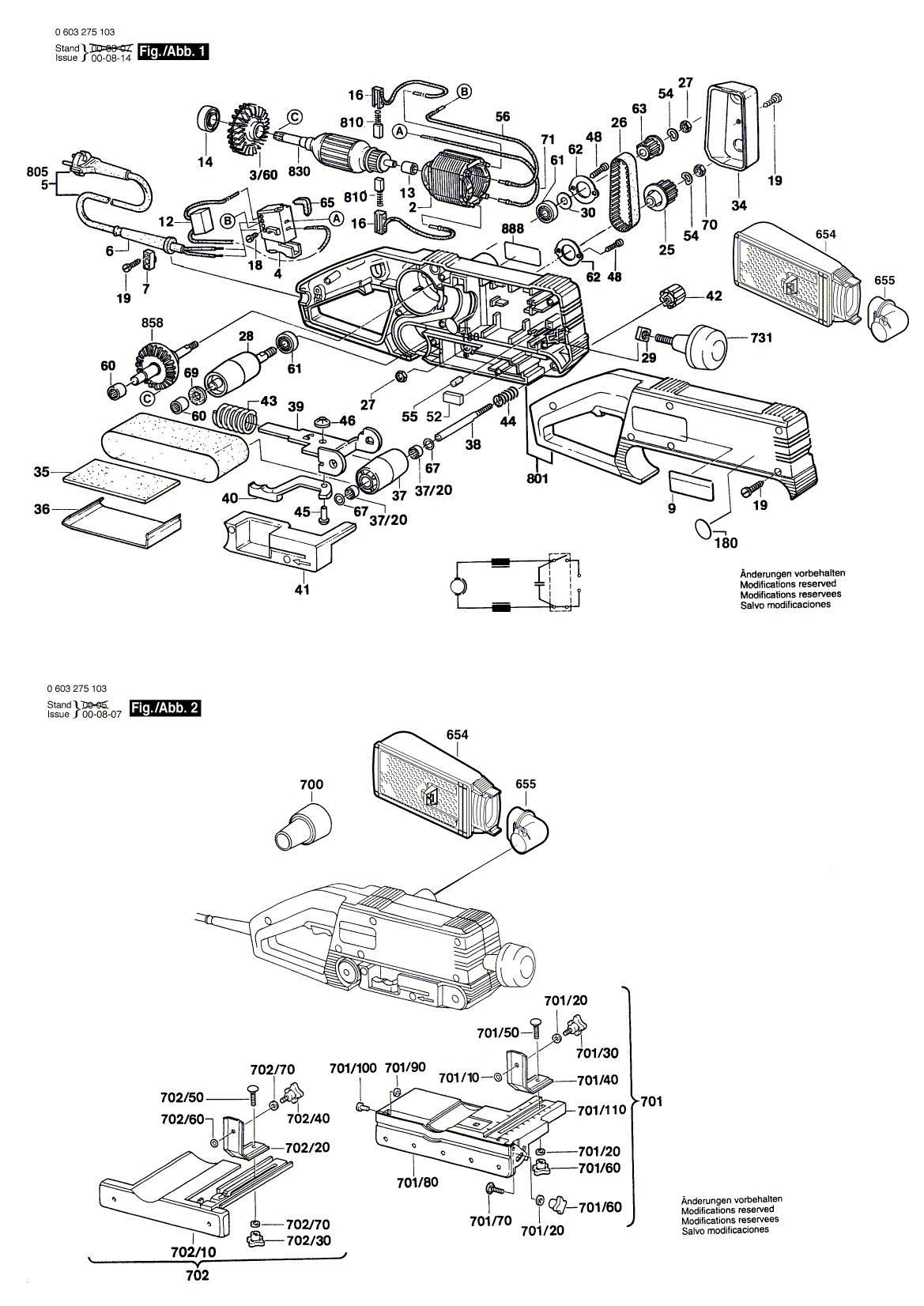 Схема на Шліфмашина Bosch PBS 60 A (0 603 275 103)