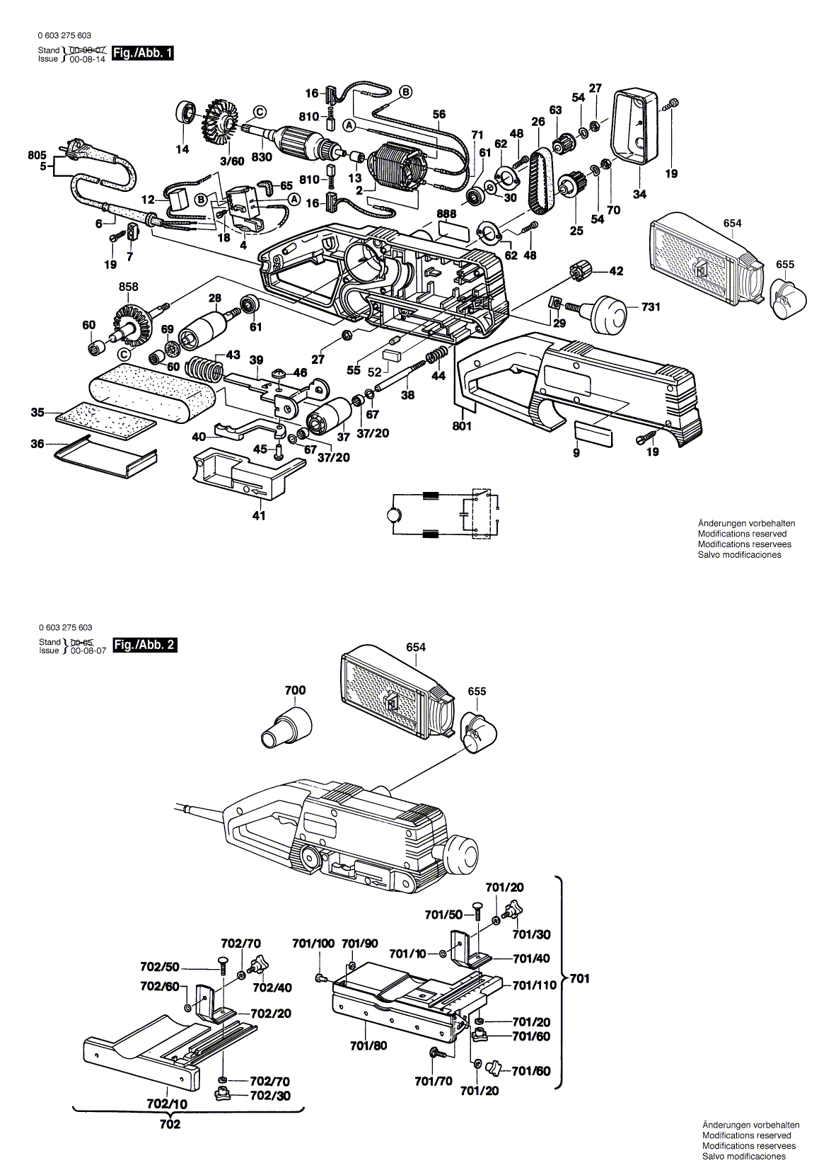 Схема на Шлифмашина Bosch PBS 60 AE (0 603 275 603)