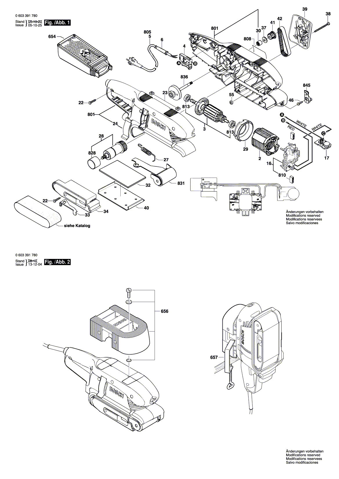 Схема на Шлифмашина Bosch PBS 7 A/AE (0 603 391 780)