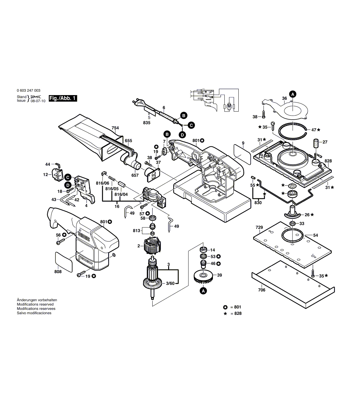 Схема на Шліфмашина Bosch PSS 23 A (0 603 247 003)