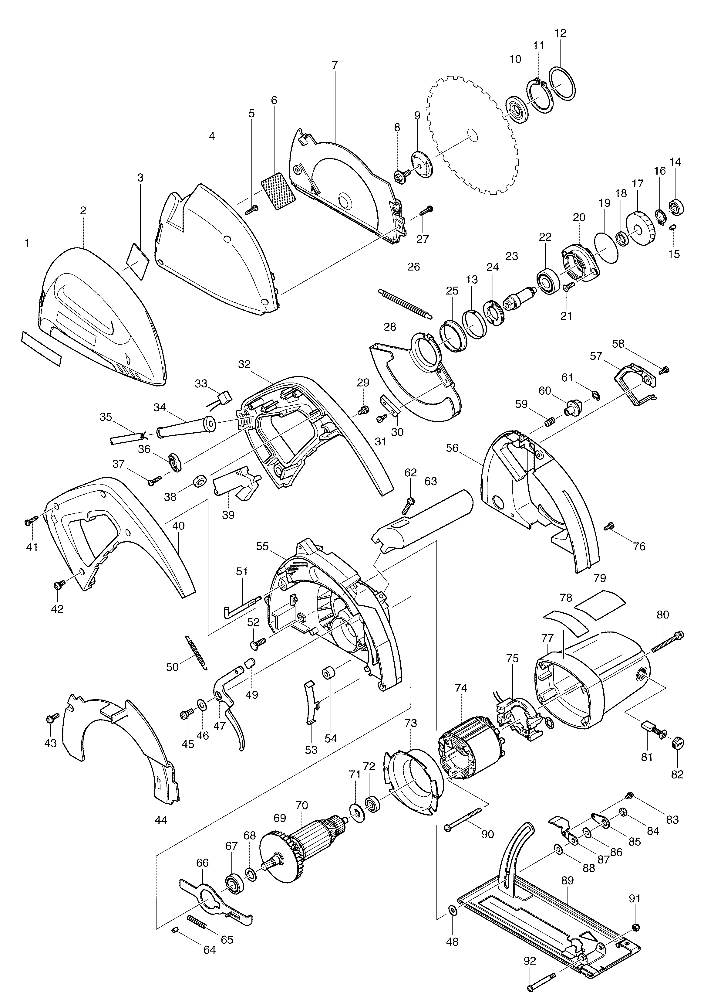 Схема на Пилка Makita 4131