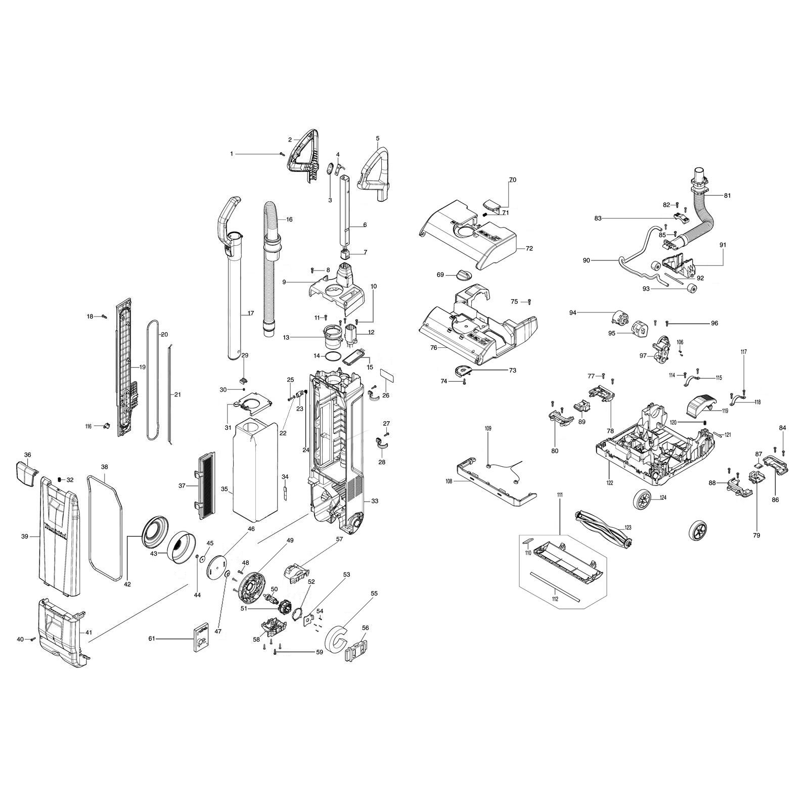 Схема на Пылесос-веник Makita DVC560Z