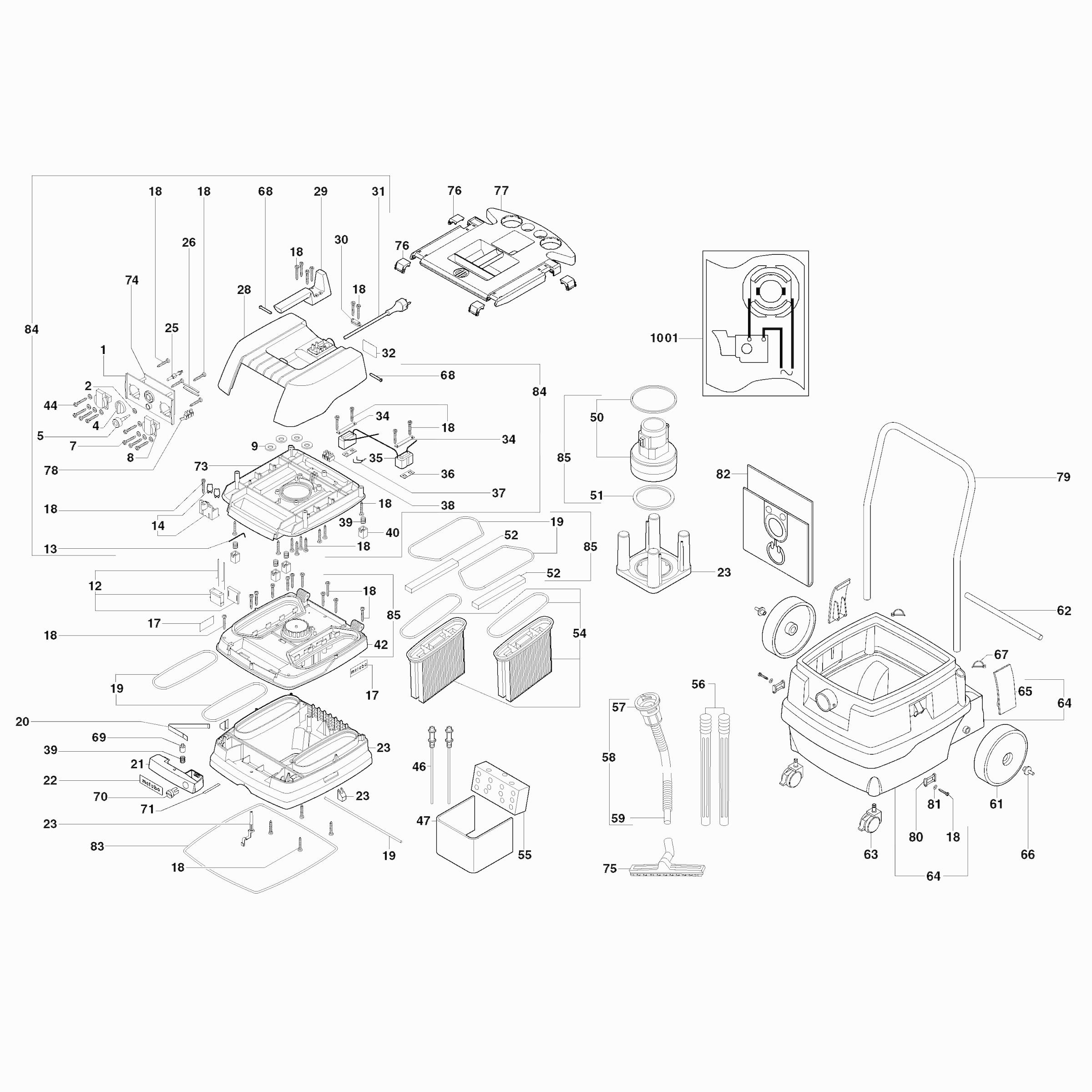 Схема на Пилосос Metabo ASR 2050