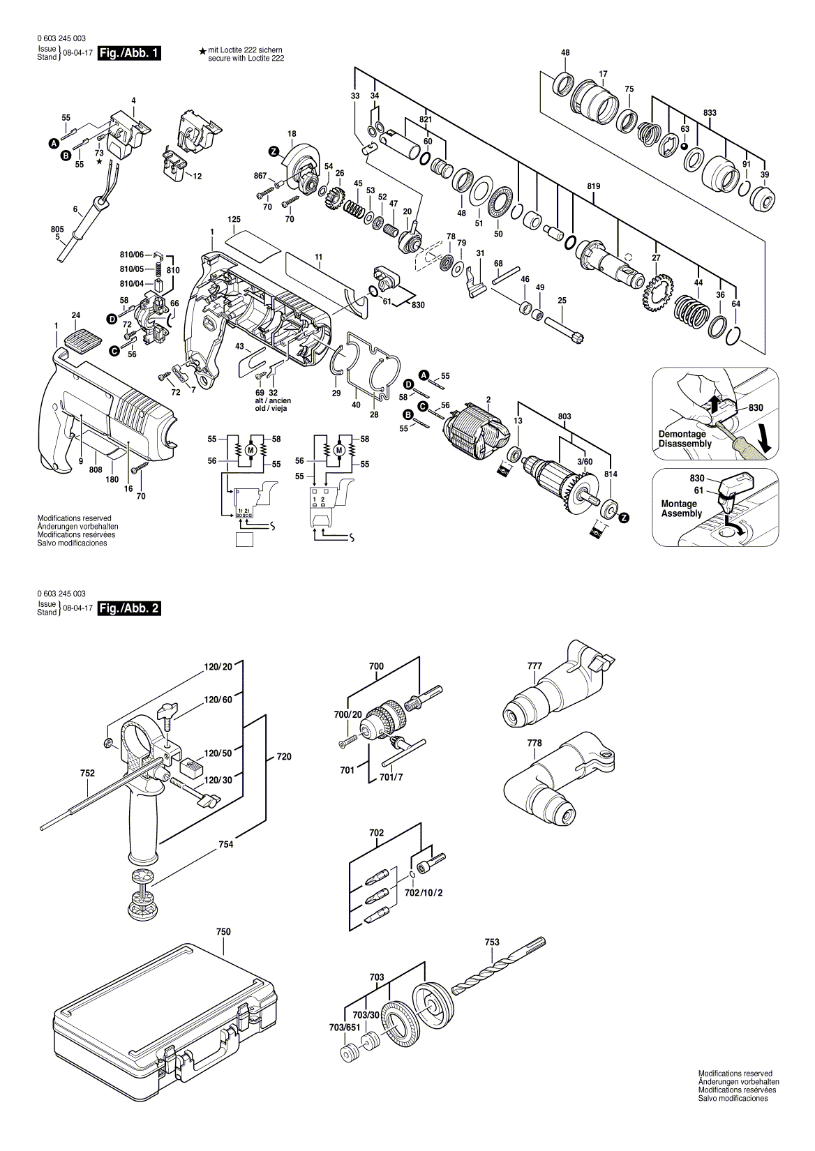 Схема на Перфоратор Bosch GBH 18 (0 603 245 038)