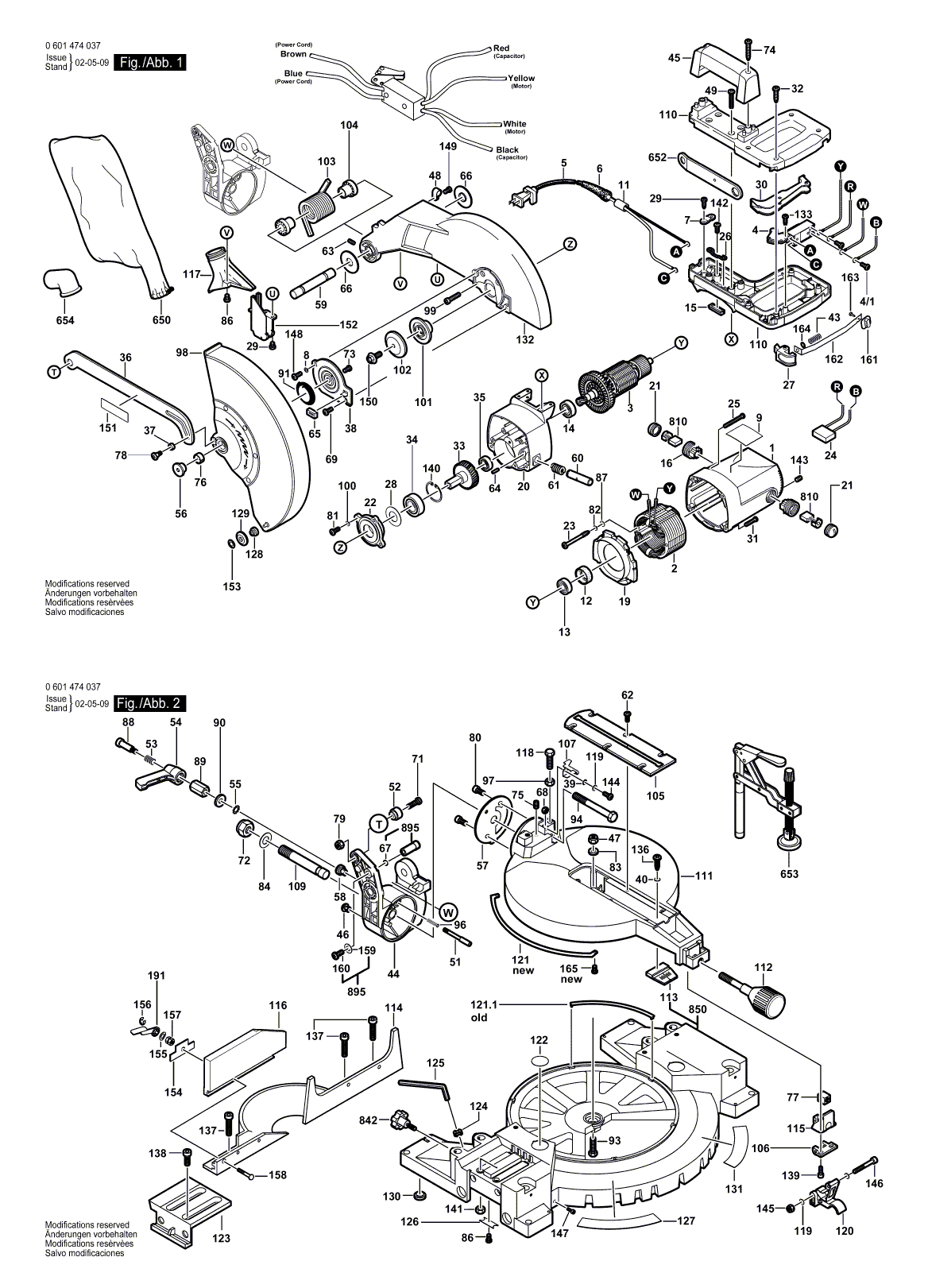 Схема на Пила Bosch GCM 12 (0601474037)